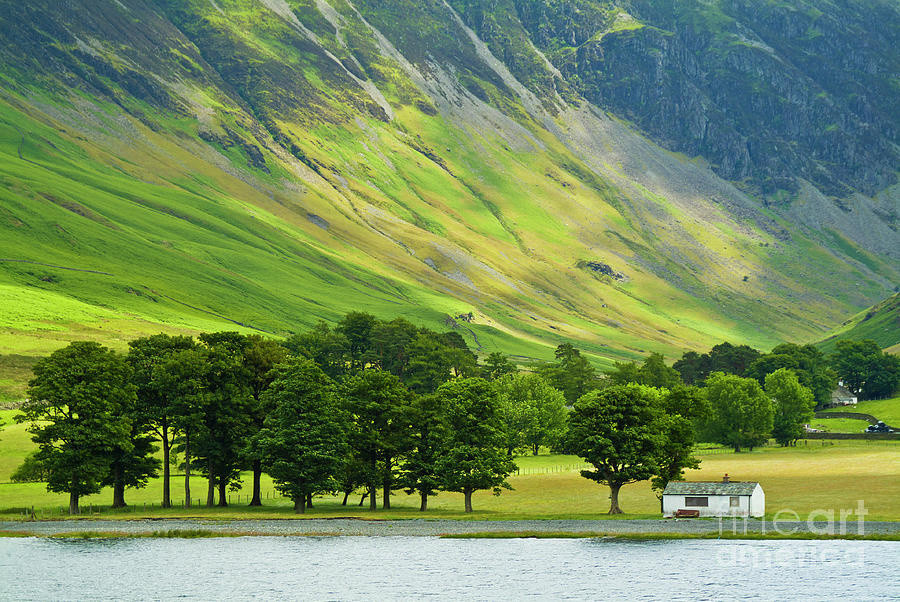 Char cottage, Buttermere, Lake District National Park, Cumbria, England, UK  Photograph by Neale And Judith Clark