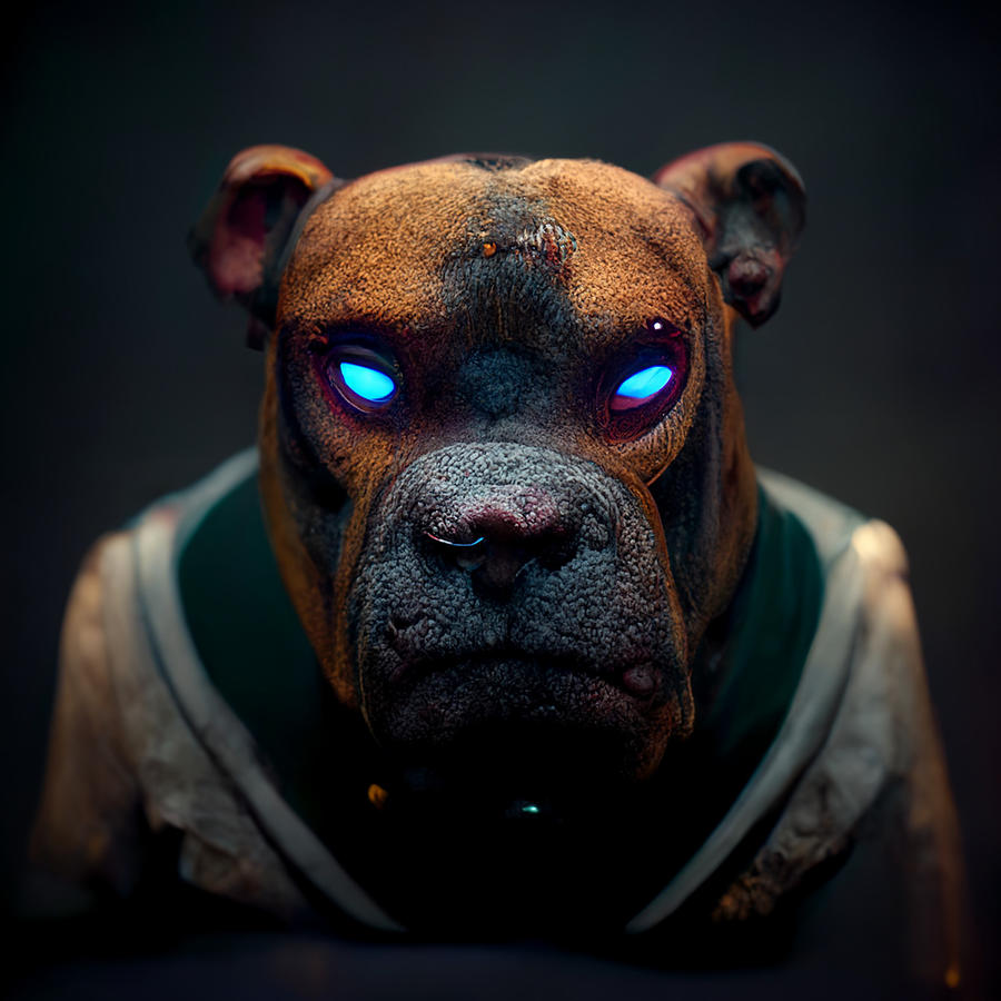 Character  Design  Morphizied  Boxer  Dog  With  Human  Boxer  Bd066b39  C888  8ae8  A018  5a8cd9cb1 Painting by MotionAge Designs