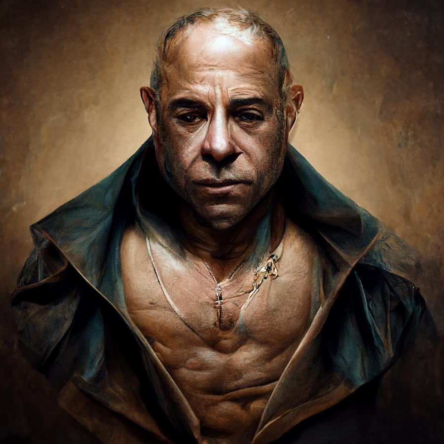 Character  design  Vin  Diesel  portrait  epic  ultra  realis  f53a9368  b881  8986  bb8a  35fd3ddcd Painting by MotionAge Designs
