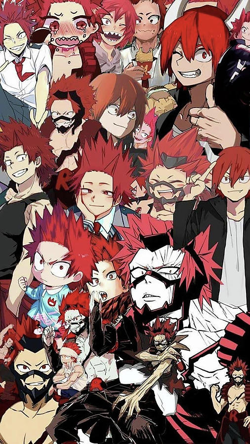 Character Eijiro Kirishima Digital Art by Purwa Dew