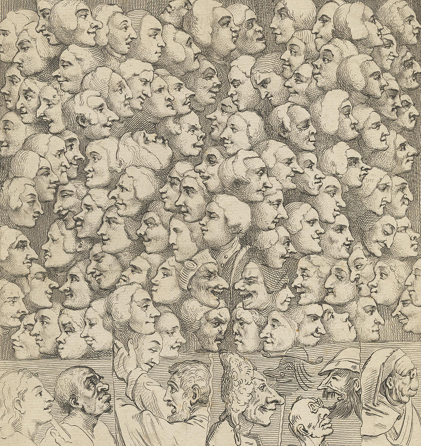 Characters and Caricatures Relief by William Hogarth