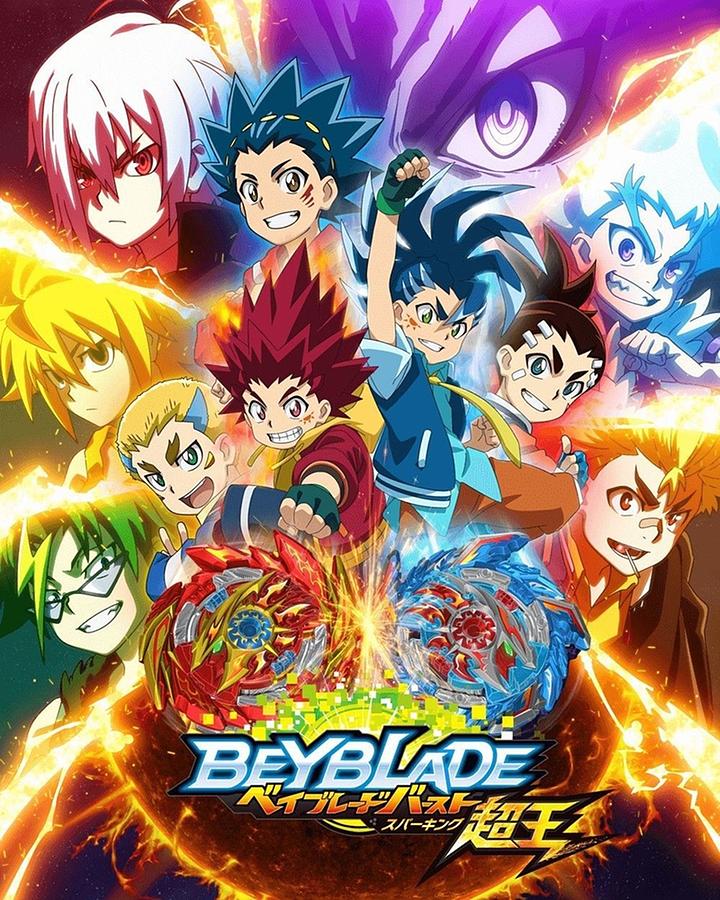 Characters Of Beyblades Poster Digital Art by Jeffery Hampton