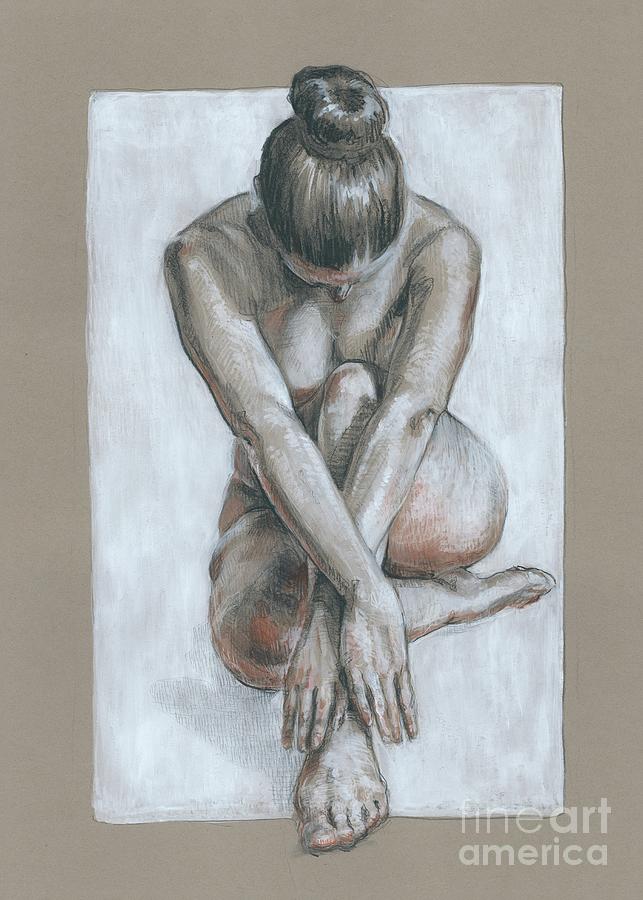 nude charcoal sketch