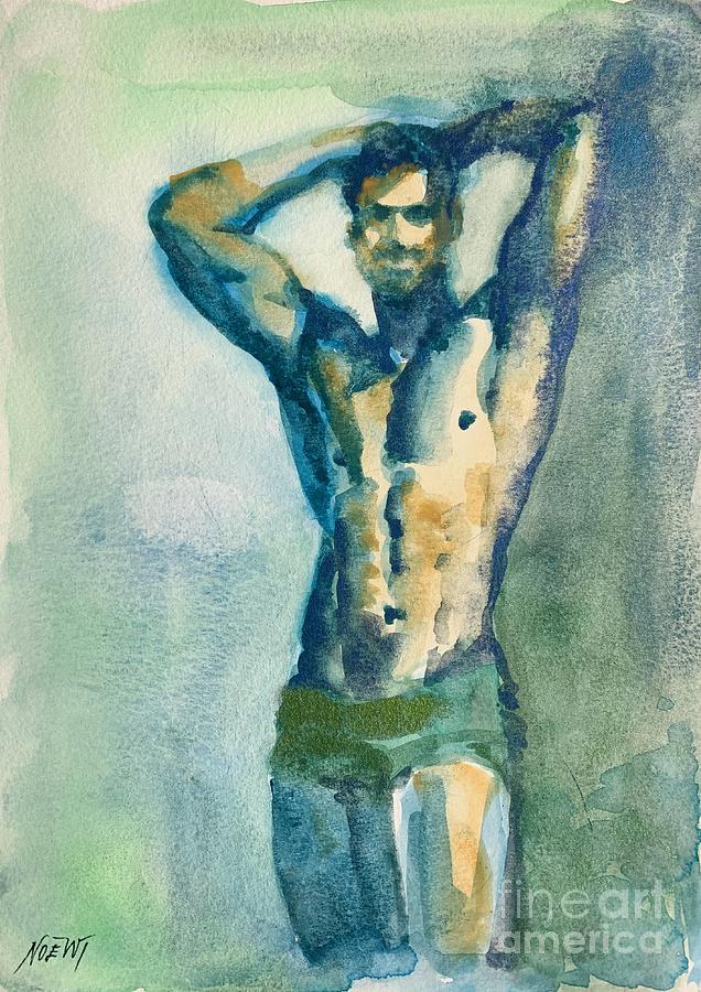 Nude Painting - Charismatic Stranger by Jindra Noewi