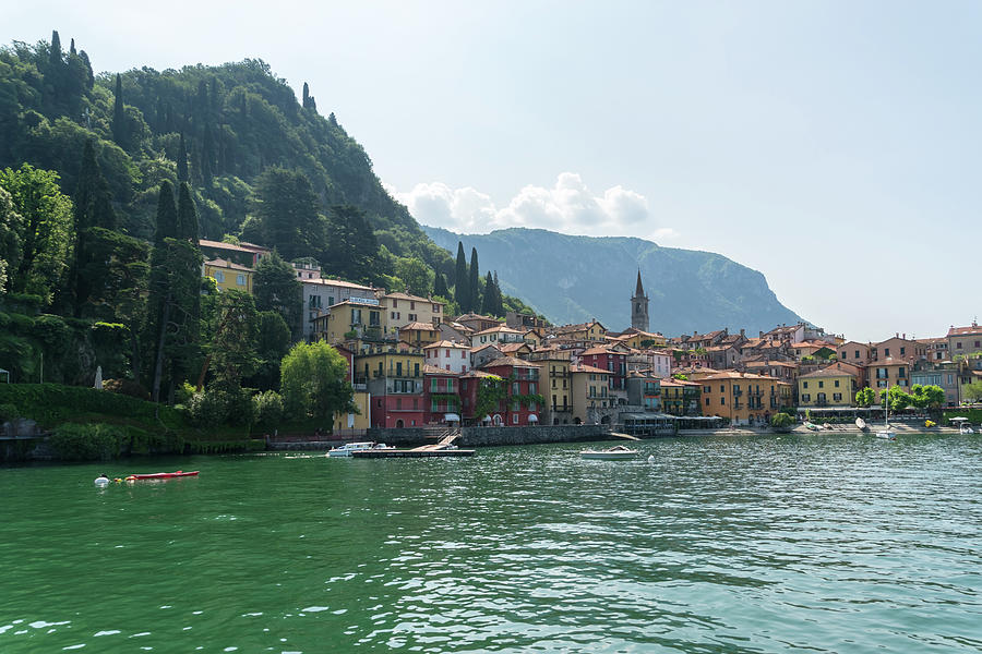 Charismatic Varenna Lake Como Italy - Picture Perfect Waterfront Photograph by Georgia Mizuleva