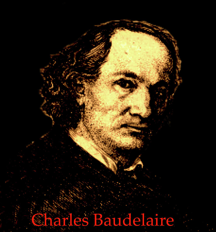 Charles Baudelaire Digital Art by Asok Mukhopadhyay