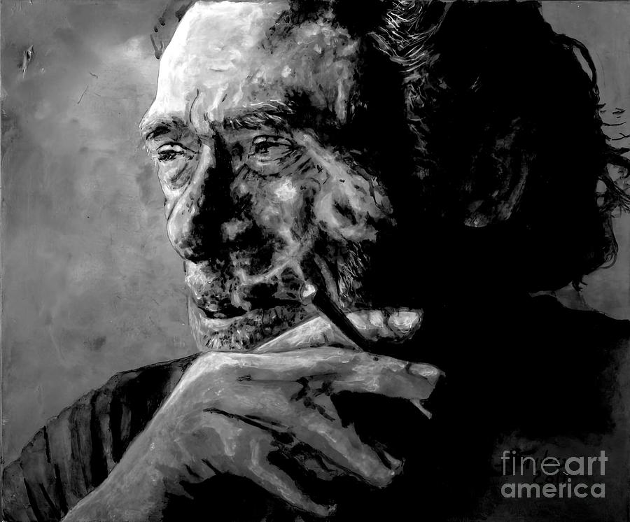 Charles Bukowski Painting by Chapman Williams - Fine Art America