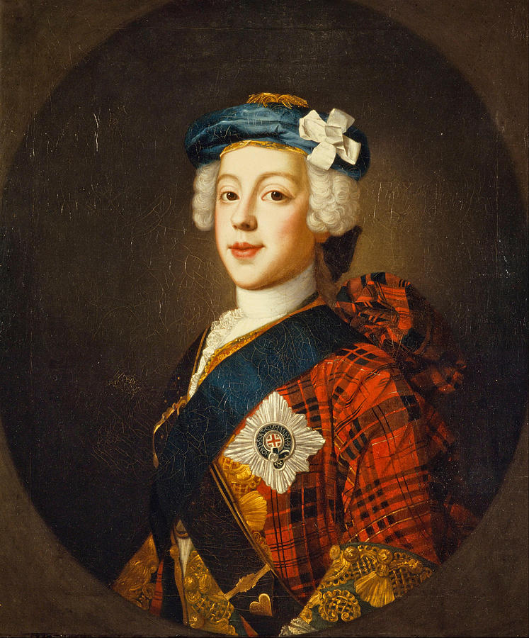 William Painting - Charles Edward Stuart  Bonnie Prince Charlie  by William Mosman