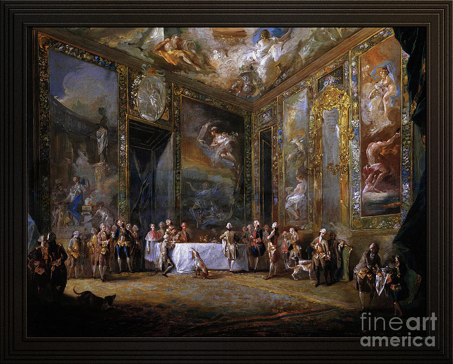 Charles III Dining Before The Court by Luis Paret y Alcazar by Xzendor7 Charles III Dining Before The Court by Luis Paret y Alcazar by Xzendor7