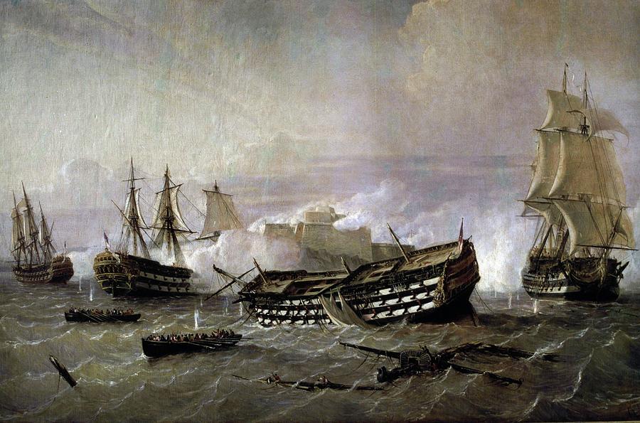 Charles IIi King Of Spain. Madrid 1716-1788 The 7 Years War Against England And Portugal Where T... Painting by Rafael Monleon -1843-1900-