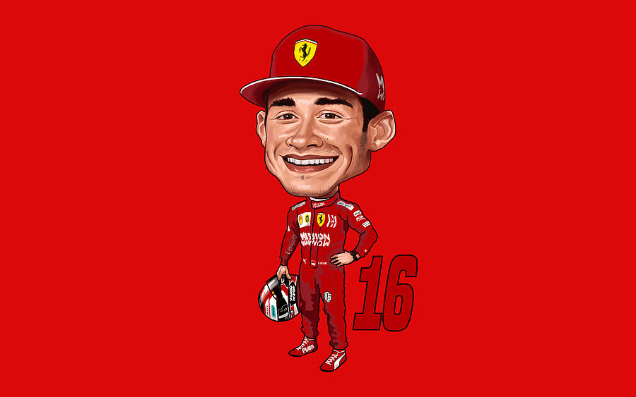 Charles Leclerc 4k minimal Scuderia Ferrari Formula 1 Leclerc Ferrari