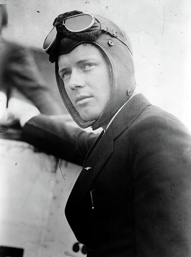 Charles Lindbergh Painting by Jon Baran