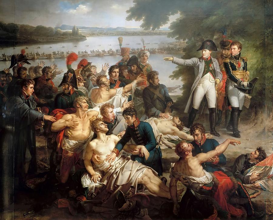 Charles Meynier Return of Napoleon to the Isle of Lobau after the Battle of Essling 23 May 1809 Painting by Artistic Rifki