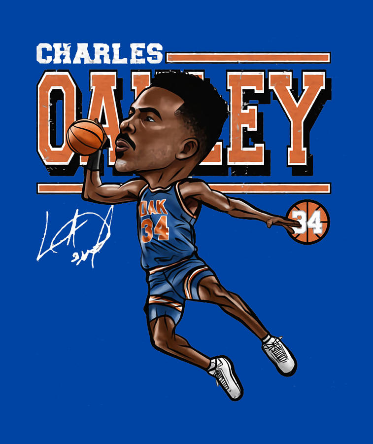 Charles Oakley Cartoon Digital Art by Kelvin Kent - Fine Art America