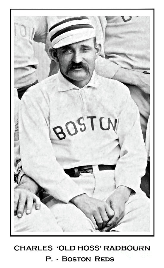 Charles Old Hoss Radbourn, Boston Mixed Media by Thomas Pollart