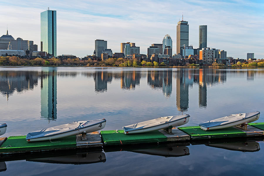 Charles River Beautiful Spring Day and Reflection Boston Massachusetts Photograph by Toby McGuire