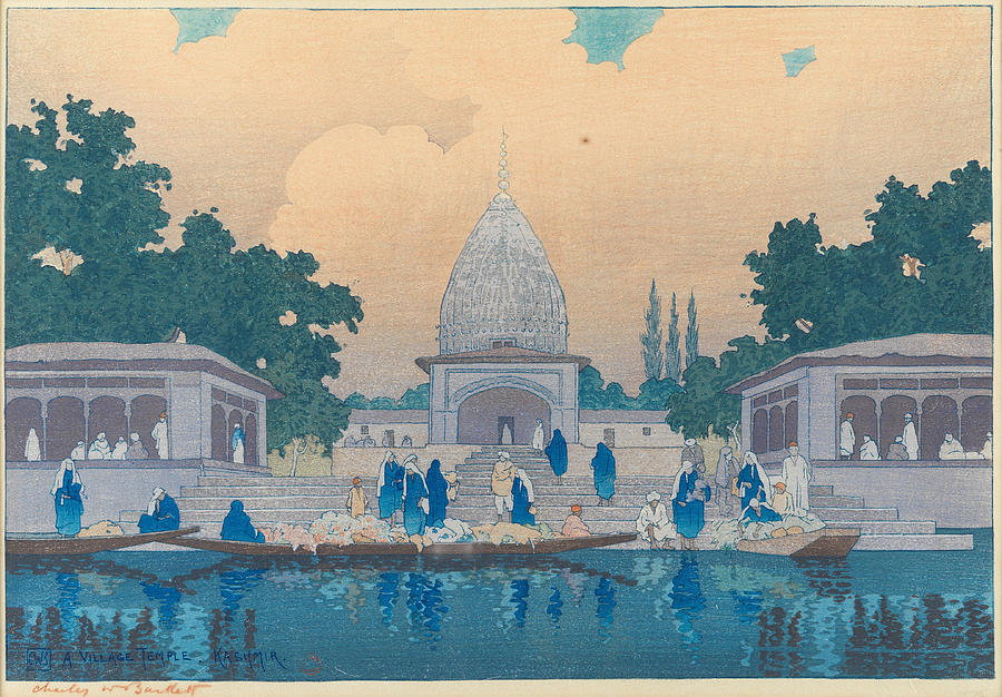 CHARLES WILLIAM BARTLETT British, 1860-1940 views in India 7 Painting by Artistic Rifki