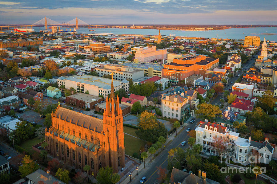 Charleston Aerial View Photograph by Inge Johnsson