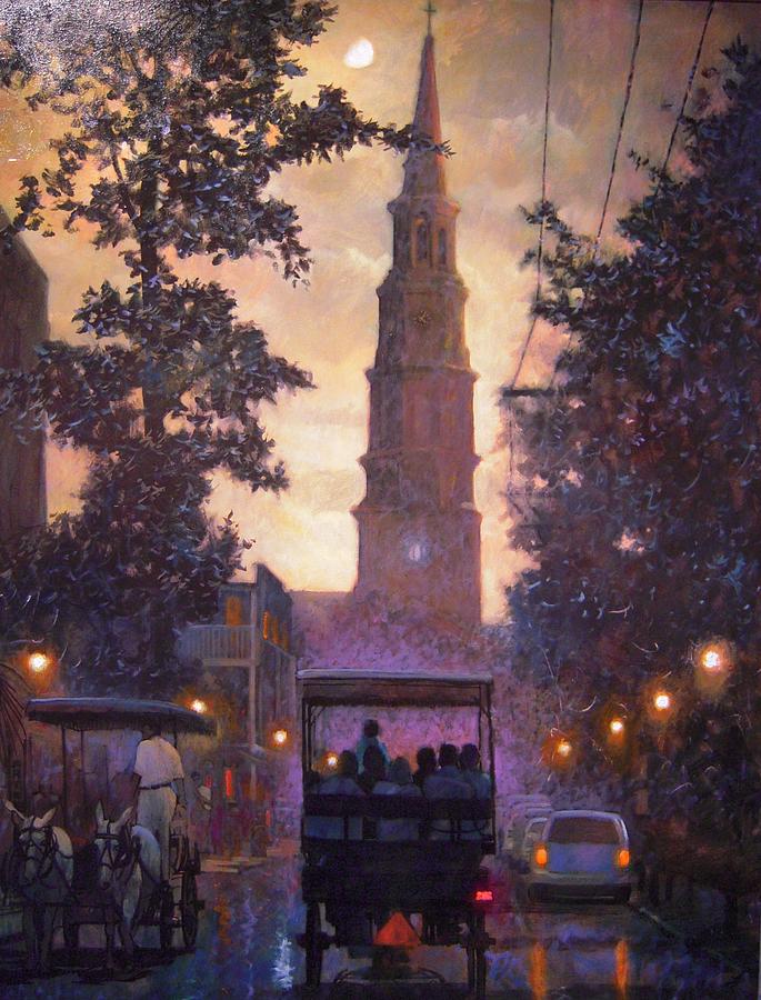 Charleston by Evening Painting by Blue  Sky