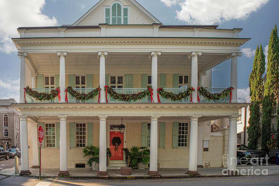 Charleston Christmas Piazza Photograph