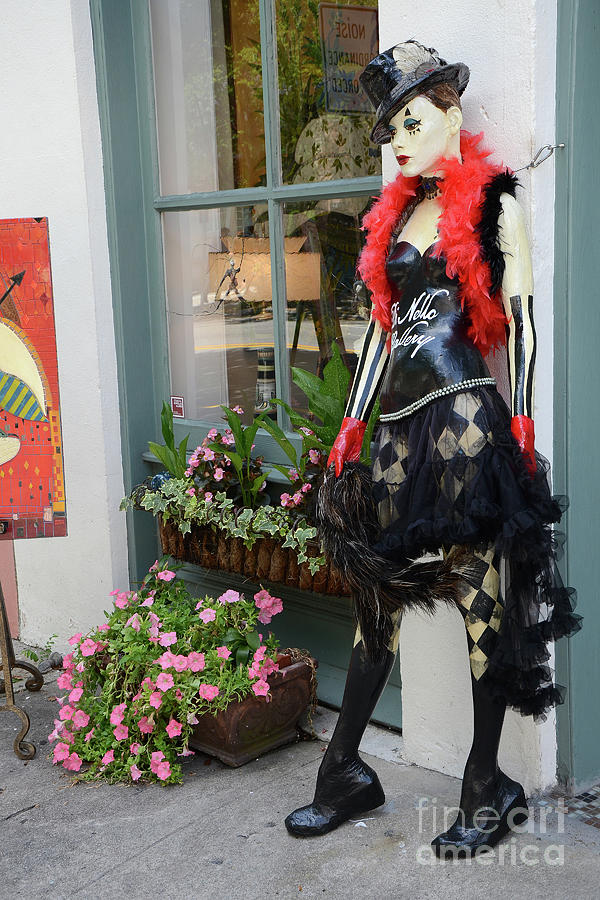 Charleston Photograph - Charleston Fashion Mannequin Street Art Gallery French Couture by Kathy Fornal