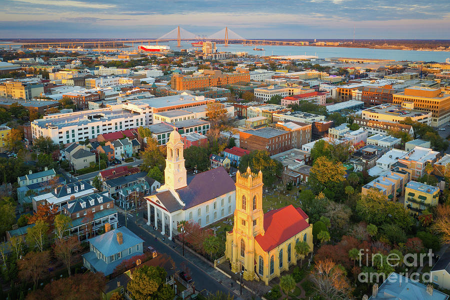 Charleston from Above Photograph by Inge Johnsson