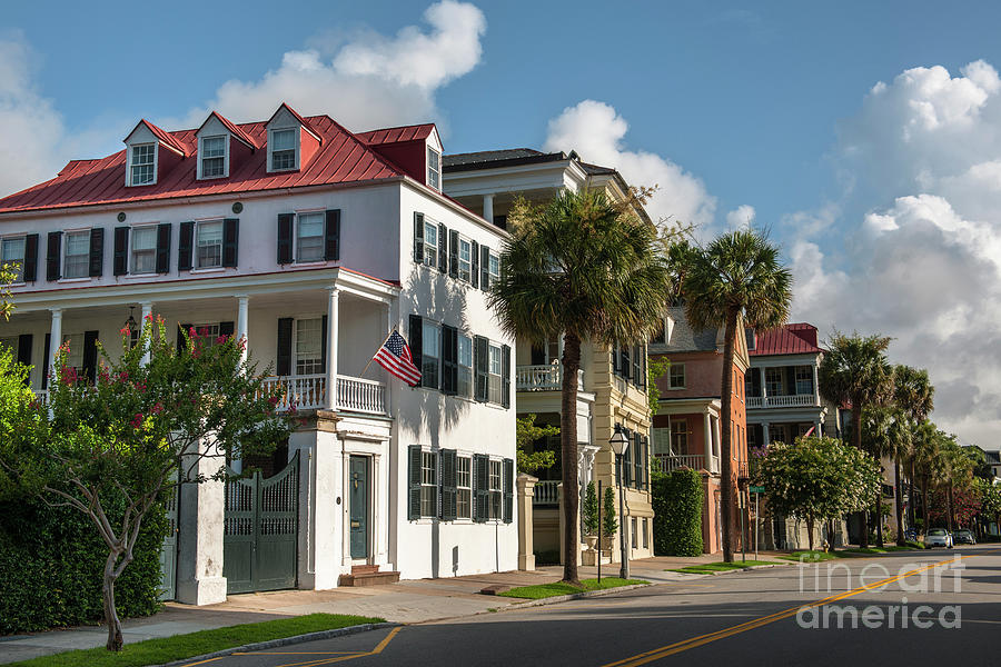 Charleston Historic Homes - East Bay Street - Sc Photograph