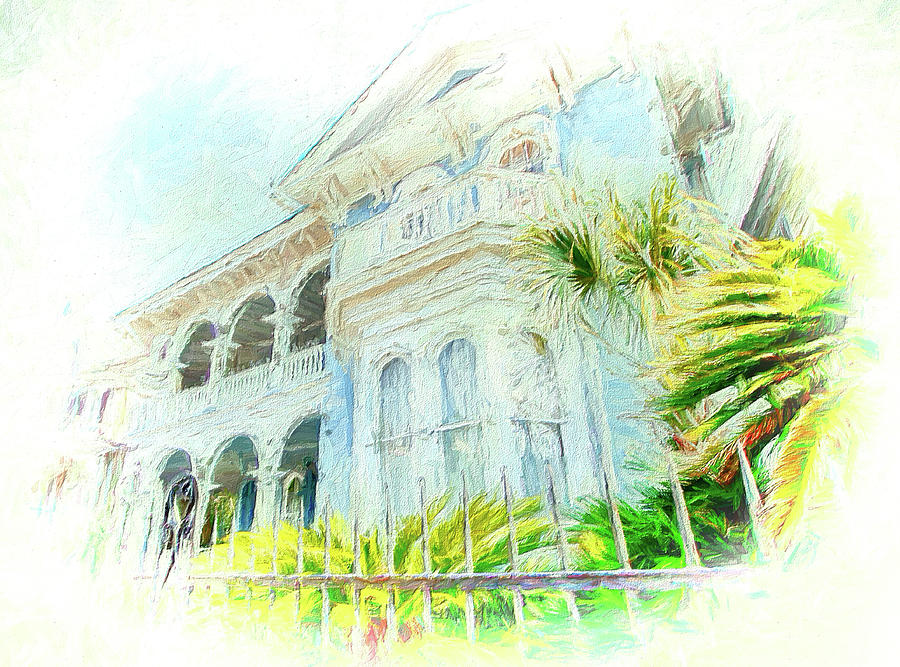 Charleston Mansion ap Painting by Dan Carmichael