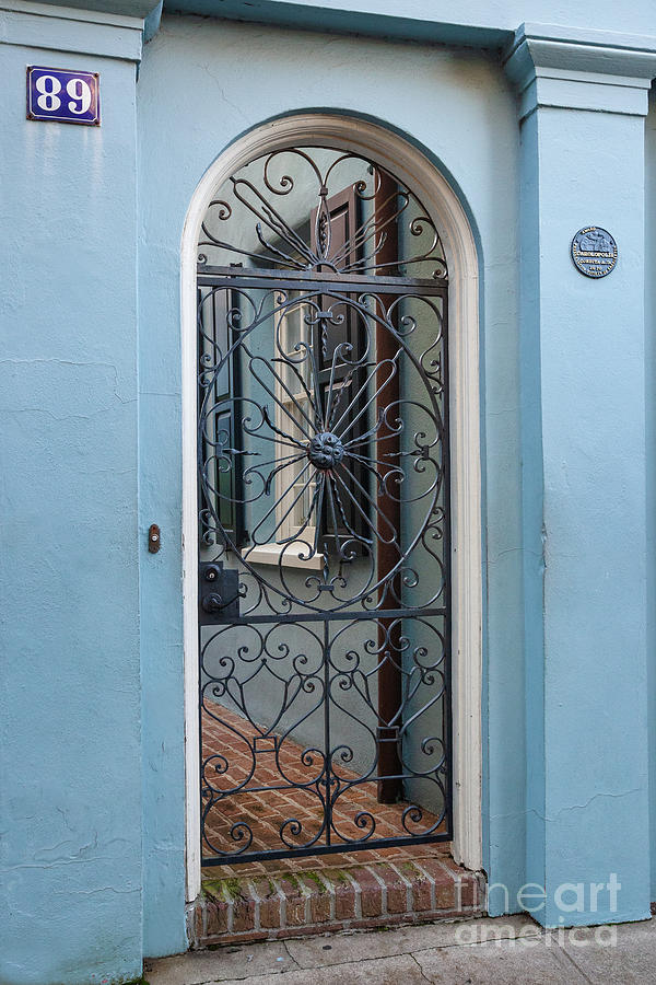 Charleston Rainbow Alley Gate 5 Photograph by Maria Struss Photography