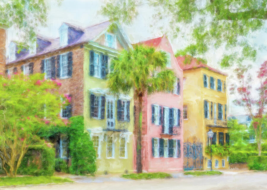 Charleston Row-1 Painting by Maryanne Keeling Charleston Row-1 Painting by Maryanne Keeling