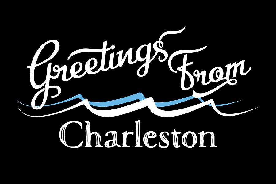 Charleston Digital Art - Charleston South Carolina Water Waves by Flo Karp