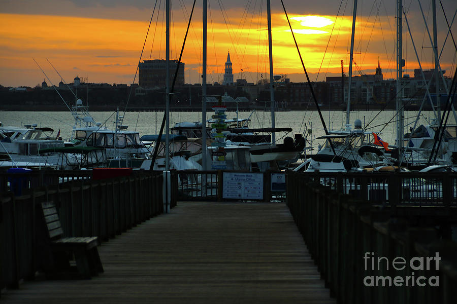 Charleston Sunset  9458 Photograph by Jack Schultz