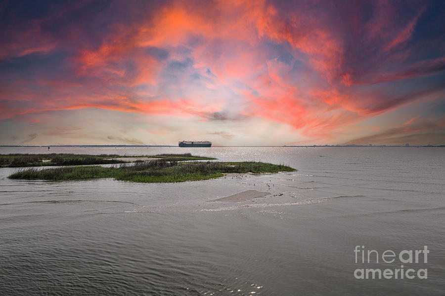 Sunset Photograph - Charleston Suprise by Dale Powell