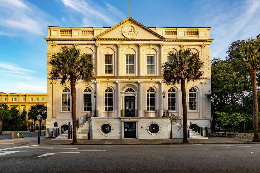 George Washington Photograph - Charleston Town Hall by Norma Brandsberg
