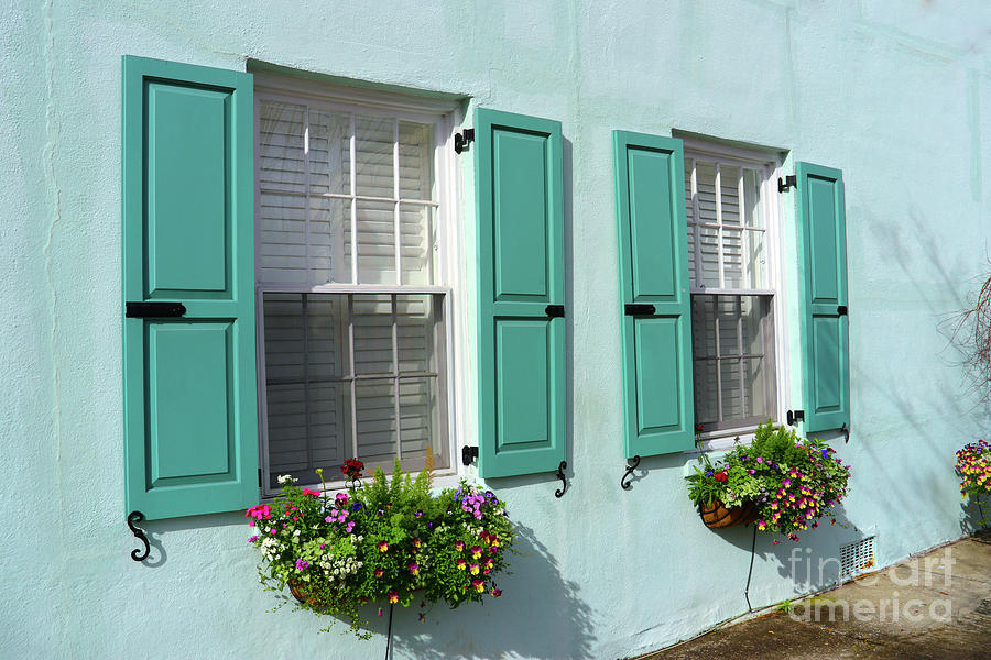 Charleston Window Boxes 9754 Photograph by Jack Schultz