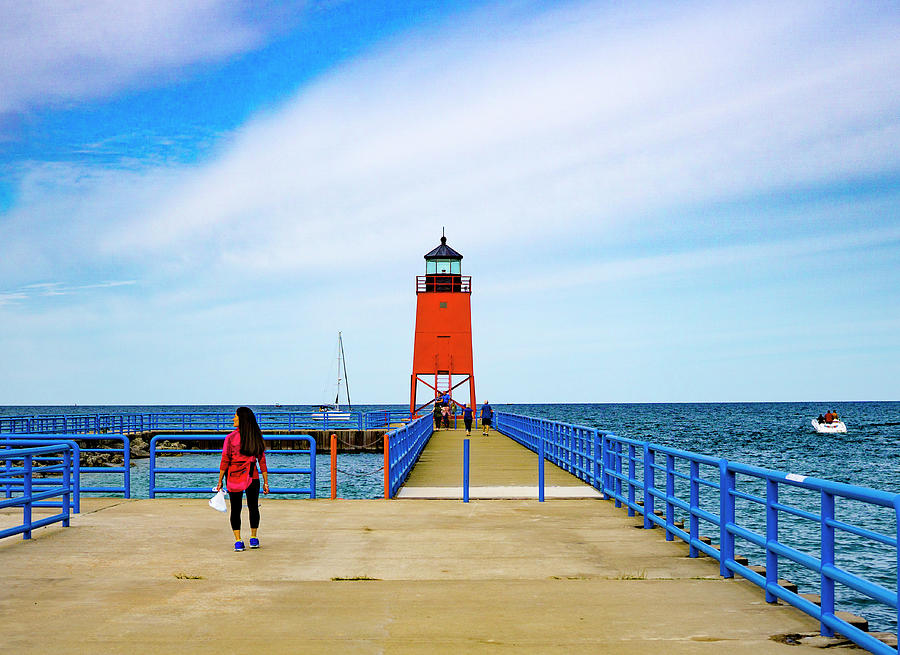 Charlevoix South Pier Lighthouse 2 Photograph
