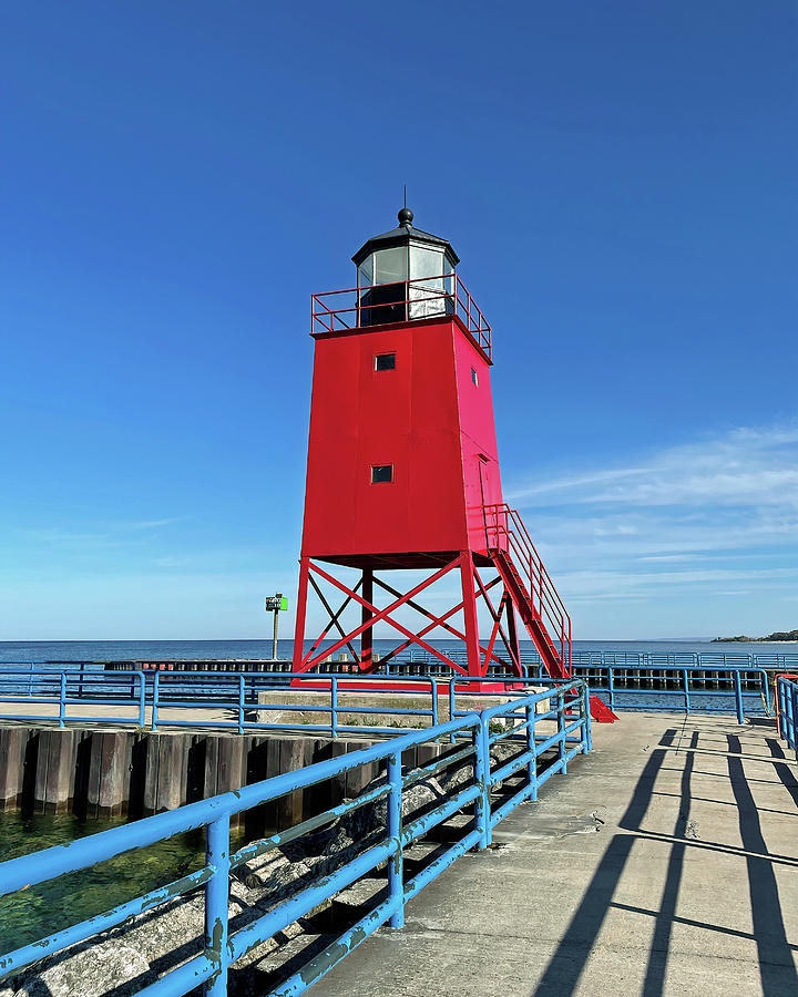 Charlevoix South Pier Lighthouse Photograph by Bill Swartwout