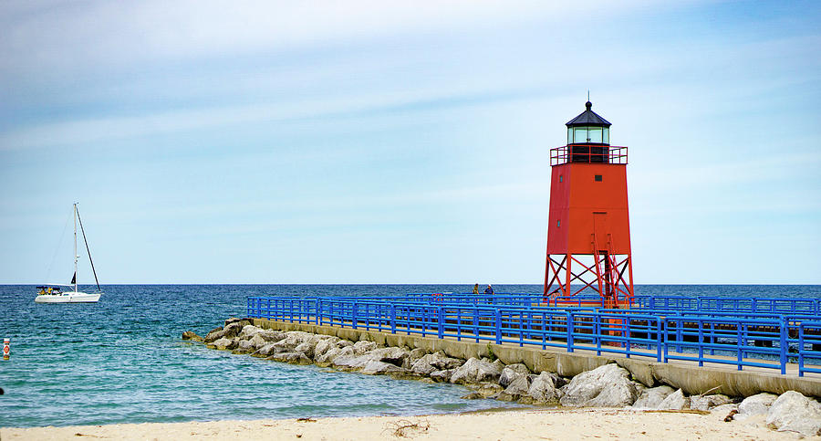 Charlevoix South Pier Lighthouse Photograph