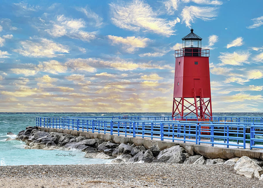 Charlevoix South Pier Lighthouse Photograph by Karla Monger - Fine Art ...