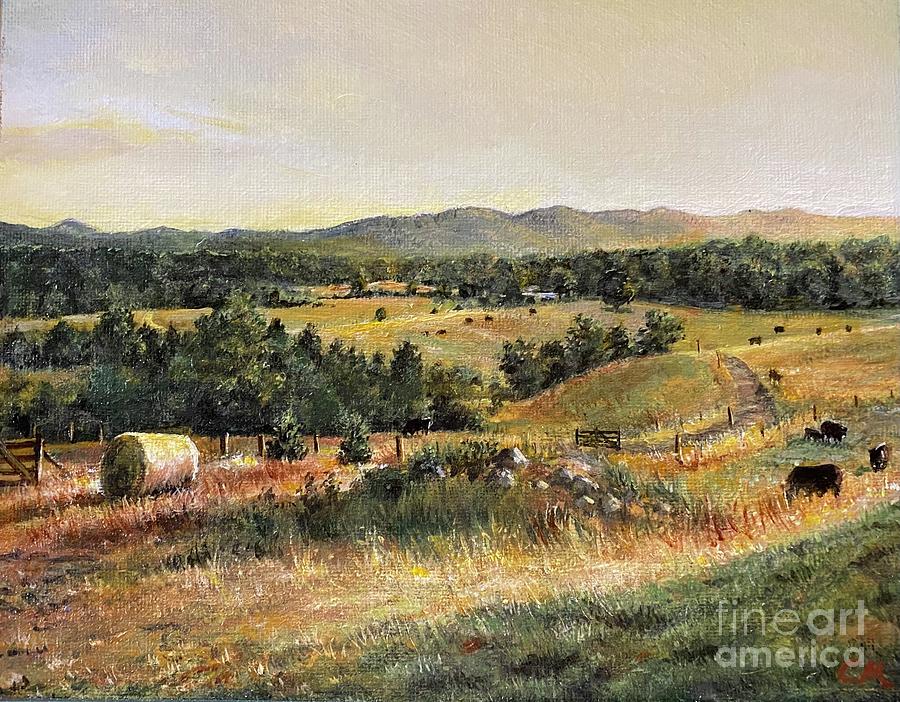 Arkansas Painting - Charleys Ranch by Carolyn MacMahon