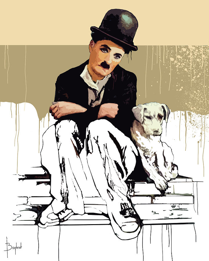 Charlie and his Dog Digital Art by Boghrat Sadeghan - Fine Art America