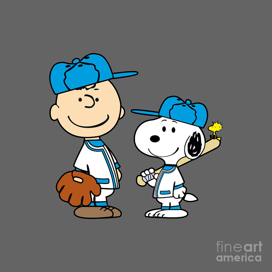 Charlie Brown and Snoopy Baseball Team by Ella Latika Laksmiwati