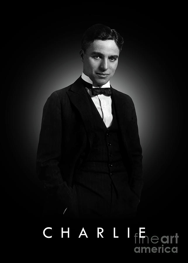 Movie Poster Digital Art - Charlie Chaplin by Bo Kev