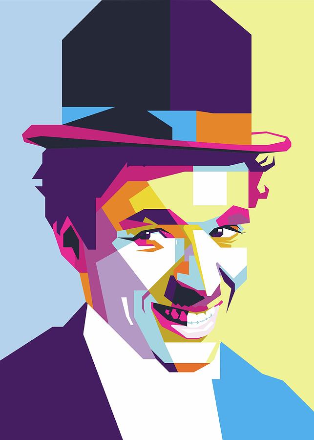 Charlie Chaplin Digital Art by Firman Alief - Pixels