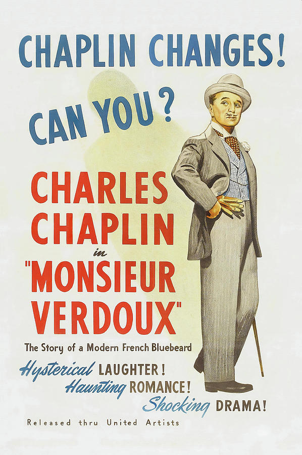 CHARLIE CHAPLIN in MONSIEUR VERDOUX -1947-, directed by CHARLIE CHAPLIN. Photograph by Album