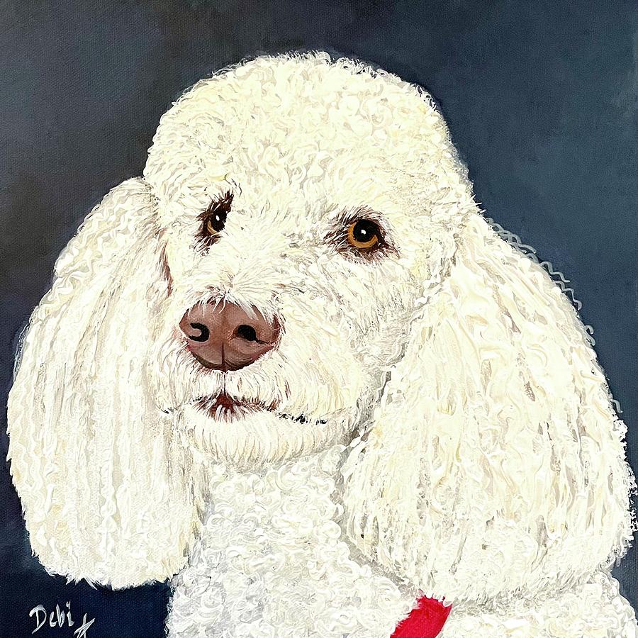 Poodle Painting - Charlie by Debi Starr
