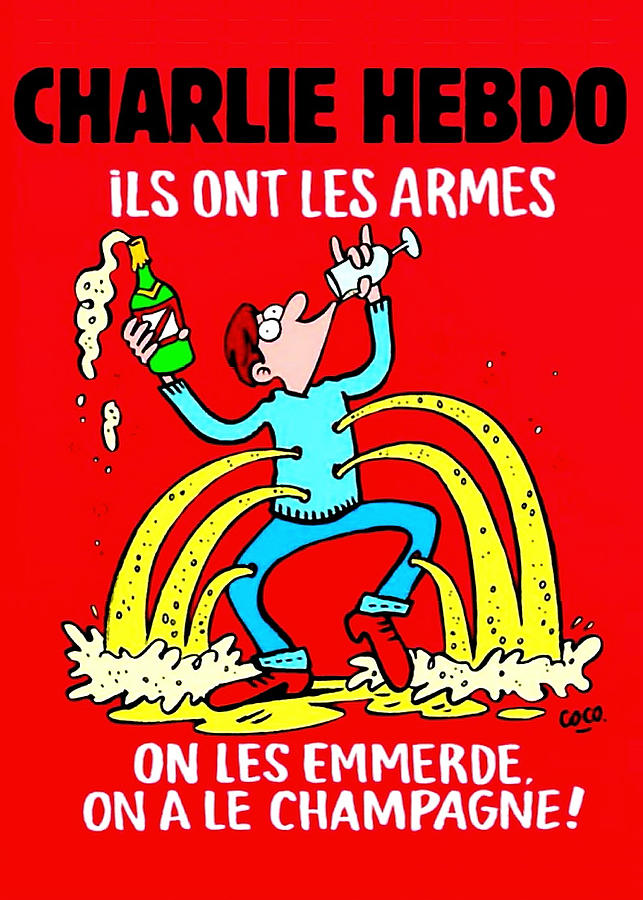 Charlie Hebdo Digital Art by Larry Beat