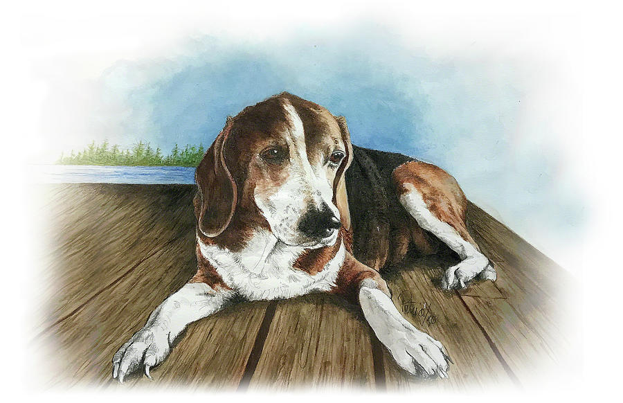 Charlie Painting by Patrice Clarkson
