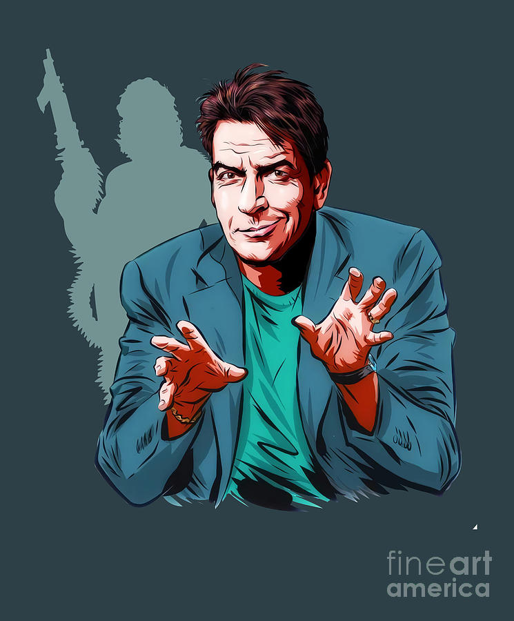 Charlie Sheen An illustration by Paul Cemmick Digital Art by Lan Nguyen ...