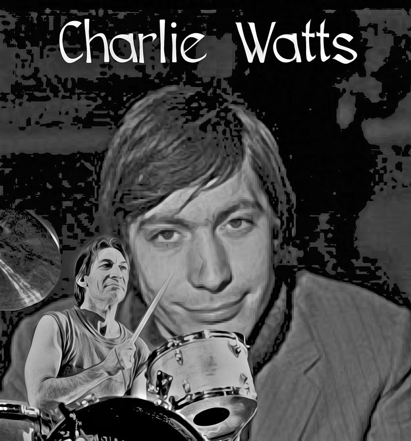 Charlie Watts Series. CHARLIE Digital Art by Gayle Price Thomas